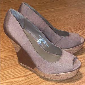 Missimo Olive Brown Wedges